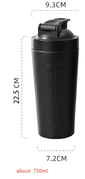 Sleek Stainless Protein Mixer